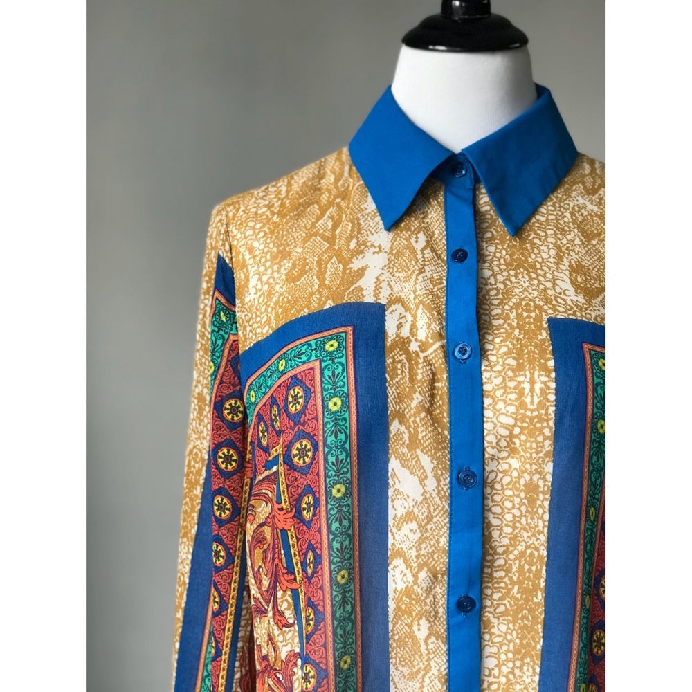 Multi-Color Printed Blouse